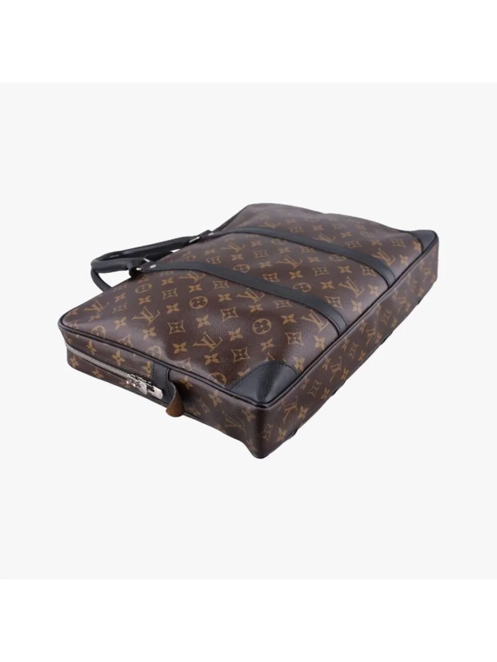 Louis Vuitton Porte Documents Voyage Monogram Brown Canvas Business Bag